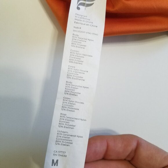 Fabletics Animal Print One-Piece Swimsuit Size M - Picture 7 of 7